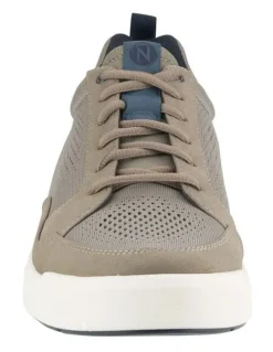 Florsheim City Rally Knit Lace To Toe Sneaker in Khaki