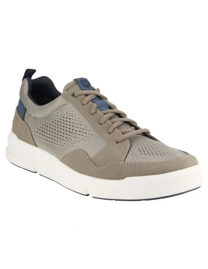 Florsheim City Rally Knit Lace To Toe Sneaker in Khaki