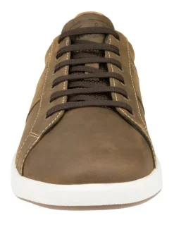 Florsheim Crossover Lace To Toe Sneaker in Khaki