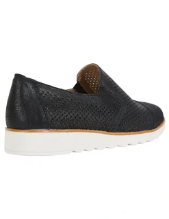Florsheim Cruise Stitched Crossover Belt in Black