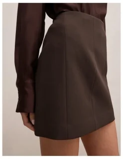 Forever New Andie Mini Skirt in Chocolate