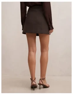 Forever New Andie Mini Skirt in Chocolate