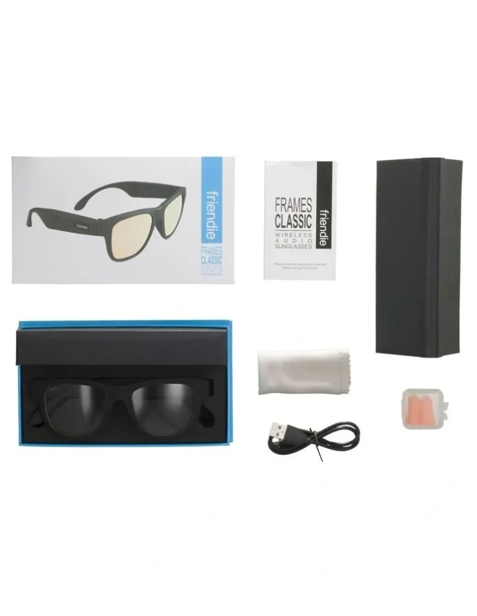 Friendie Frames Classic Clear Lens Audio Sunglasses