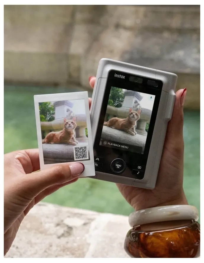 Fujifilm Instax Liplay+ Camera in Sand Beige 88107