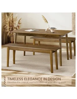Furb Wooden Dining Bench 120cm in Brown