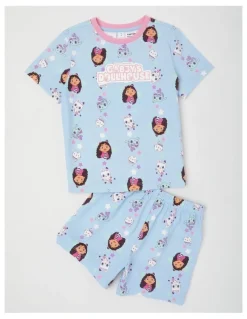 Gabby's Dollhouse Gabby's Dollhouse Star Pyjamas With A Pillowcase in Bluestone