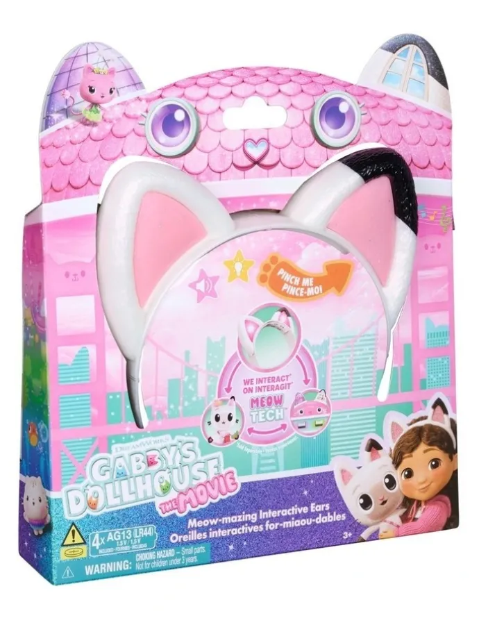 Gabby's Dollhouse Meow-mazing Interactive Ears Headband with Lights