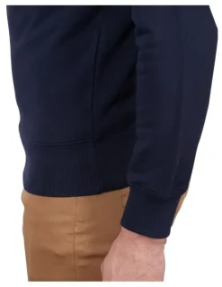 Gant Lock-Up Crew Neck Sweatshirt in Evening Blue
