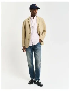 Gant Regular Fit Classic Oxford Shirt in Light Pink