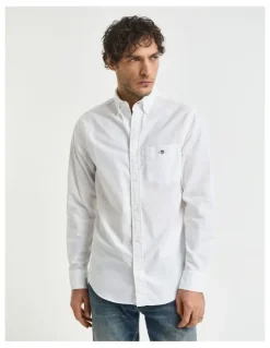 Gant Regular Fit Oxford Shirt in White