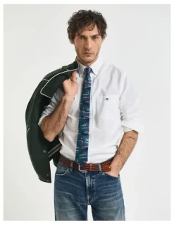 Gant Regular Fit Oxford Shirt in White