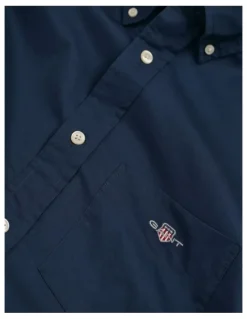 Gant Regular Fit Poplin Shirt in Marine