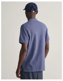 Gant Regular Fit Shield Pique Polo Shirt in Blue