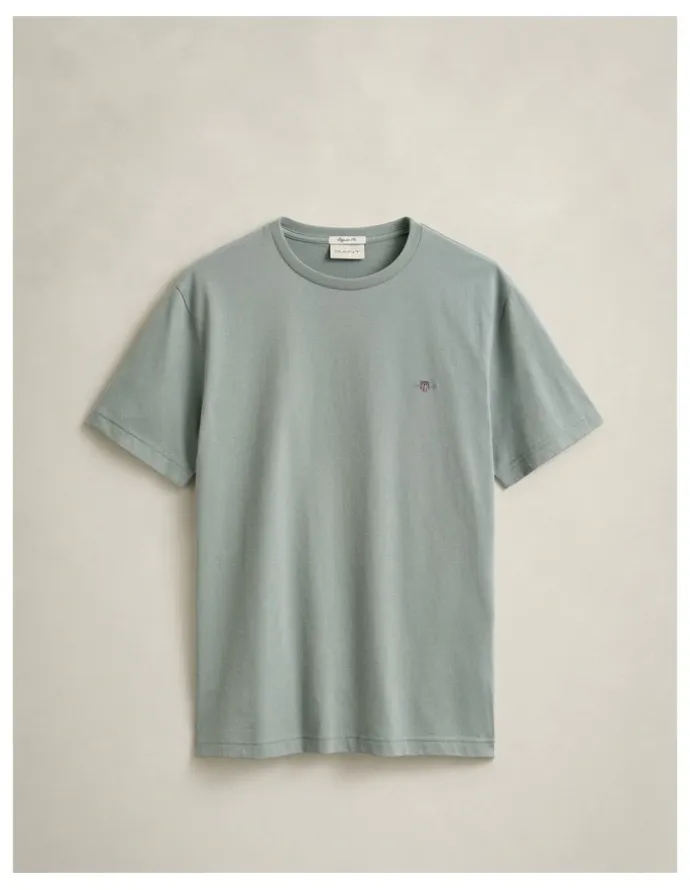 Gant Regular Fit Shield T-Shirt in Ceramic Grey