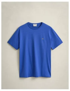 Gant Regular Fit Shield T-Shirt in Royal Blue