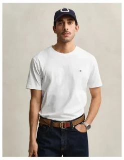 Gant Regular Shield T-shirt in White