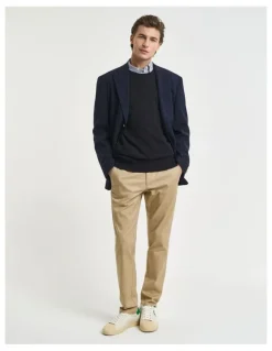 Gant Shield Crew Neck Sweatshirt in Black