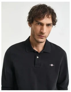Gant Shield Pique Rugger in Black