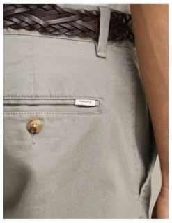 Gant Slim Fit Classic Chinos in Pewter Grey