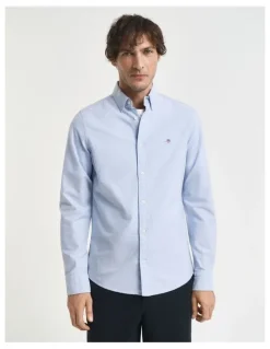 Gant Slim Fit Oxford Shirt in Light Blue