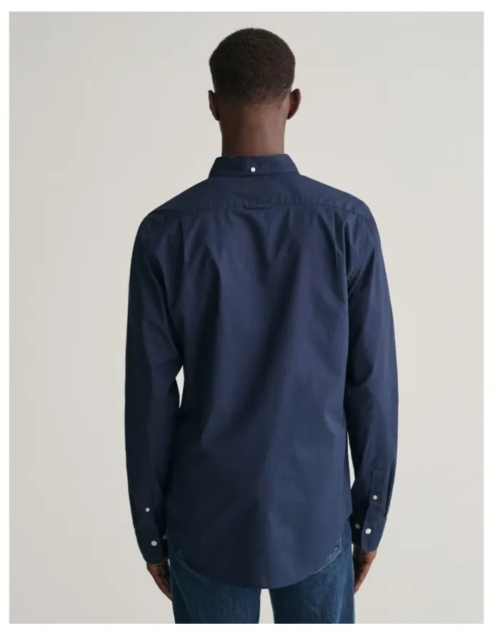 Gant Slim Fit Poplin Shirt in Marine