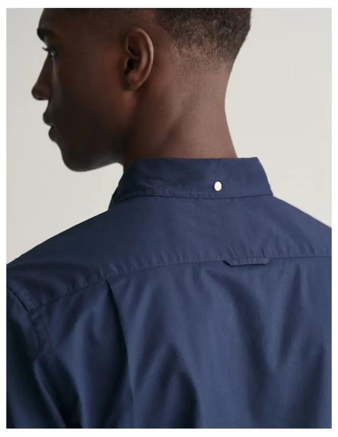 Gant Slim Fit Poplin Shirt in Marine