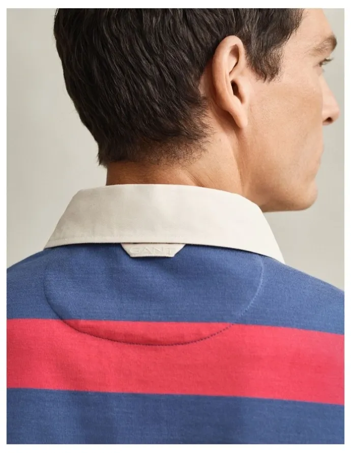 Gant Striped Rugger in Vintage Blue