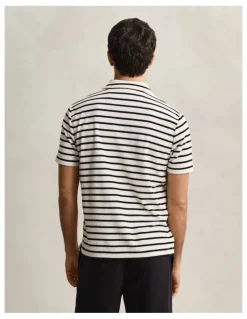 Gant Terry Cloth Polo Shirt in Creamed White