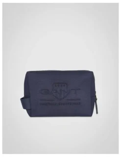 Gant Tonal Shield Wash Bag in Navy