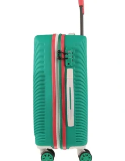 GAP Travel Stripe 56cm Hard-Shell Cabin Suitcase in Turquoise