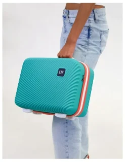 GAP Travel Stripe Hard Shell Mini Bag in Turquoise