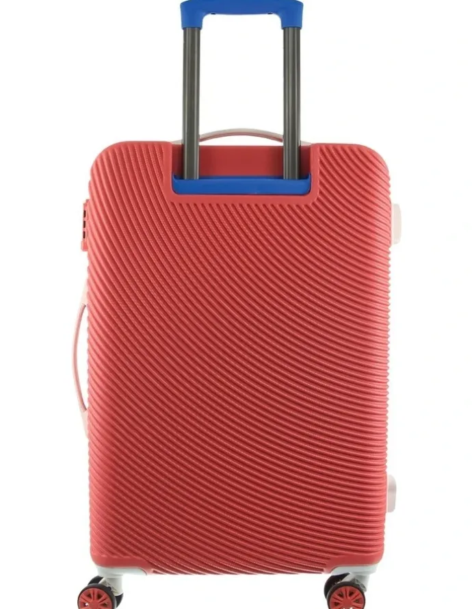 GAP Travel Stripe Large 76cm Hard-shell Suitcase in Coral