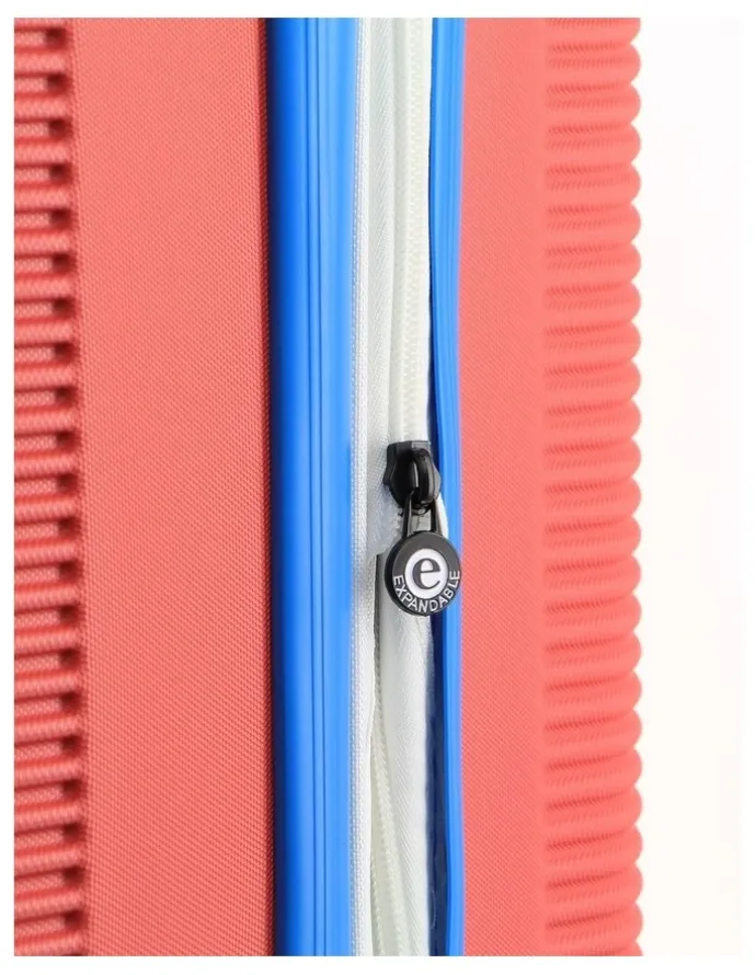 GAP Travel Stripe Large 76cm Hard-shell Suitcase in Coral