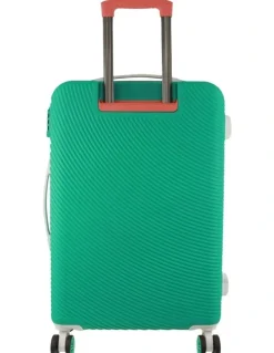 GAP Travel Stripe Large 76cm Hard-shell Suitcase in Turquoise