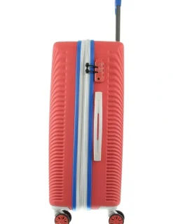 GAP Travel Stripe Medium 67cm Hard-Shell Suitcase in Coral