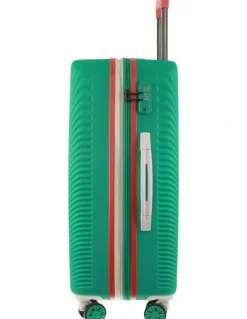 GAP Travel Stripe Medium 67cm Hard-Shell Suitcase in Turquoise