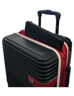 GAP Travel Varsity 56cm Hard-Shell Cabin Suitcase in Black
