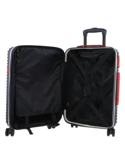 GAP Travel Varsity Hard Shell Large and Cabin 2-piece Set + Luggage Tag in Navy
