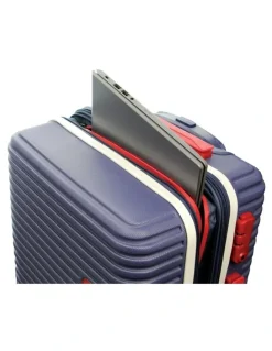 GAP Travel Varsity Hard Shell Large and Cabin 2-piece Set + Luggage Tag in Navy