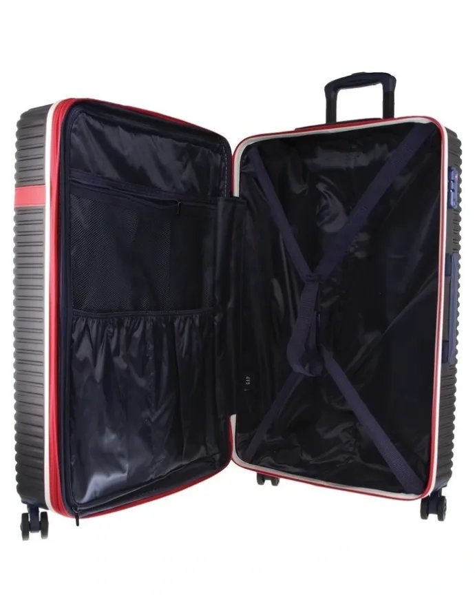 GAP Travel Varsity Medium 67cm Hard-Shell Suitcase in Black