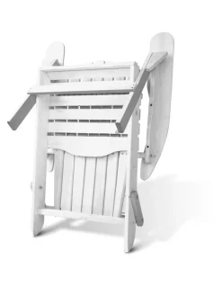 Gardeon Gardeon Adirondack Outdoor Chairs Wooden Foldable Beach Chair Patio Furniture in White