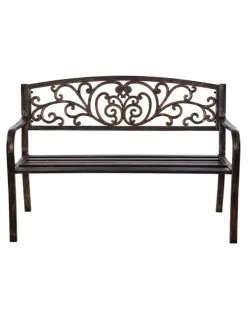 Gardeon Gardeon Cast Iron Garden Bench Bronze