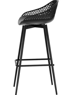 Gardeon Outdoor Bar Stools 2 Piece in Black