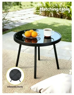 Gardeon Outdoor Bistro Set in Grey