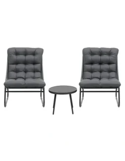 Gardeon Outdoor Bistro Set in Grey
