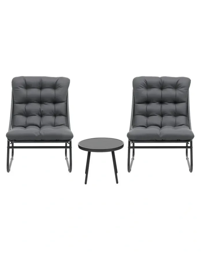 Gardeon Outdoor Bistro Set in Grey