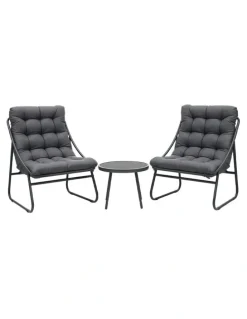 Gardeon Outdoor Bistro Set in Grey