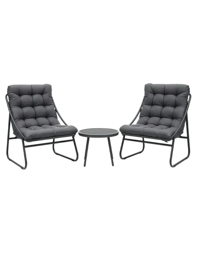 Gardeon Outdoor Bistro Set in Grey