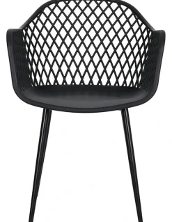 Gardeon Outdoor Dining Chairs 4 Piece in Black