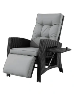 Gardeon Outdoor Recliner Chairs in Grey